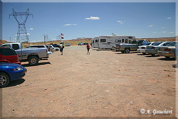 Parkplatz Upper Antelope Canyon